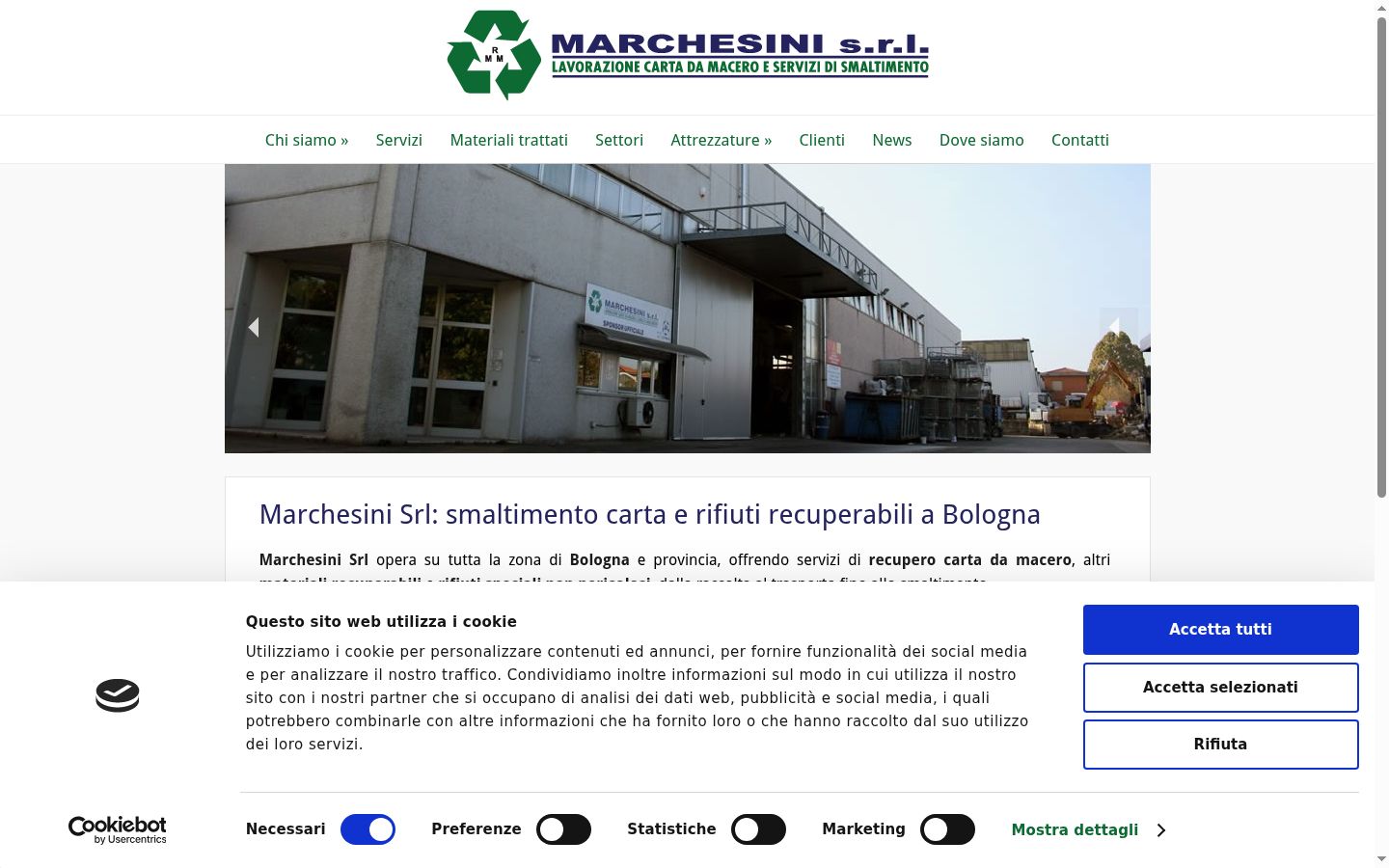 Screenshot des Einwilligungsbanners vor jeglicher Interaktion