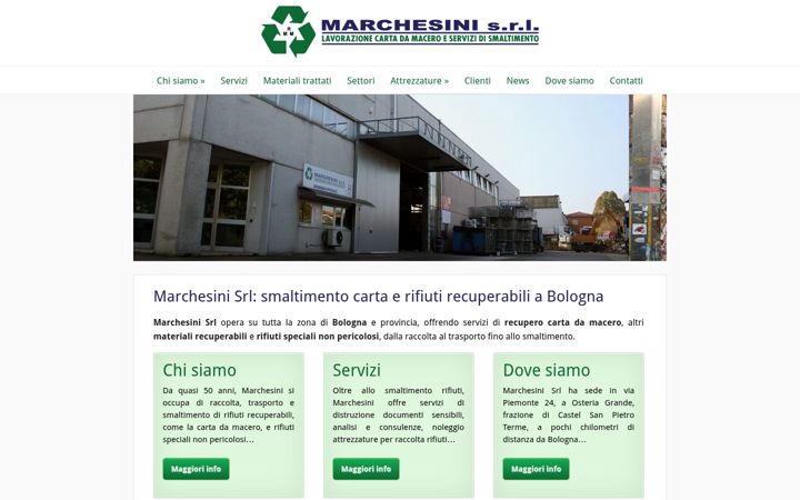 Screenshot of marchesini-srl.it
