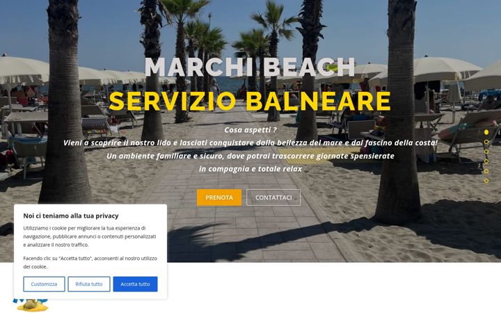 Screenshot of marchibeach.it