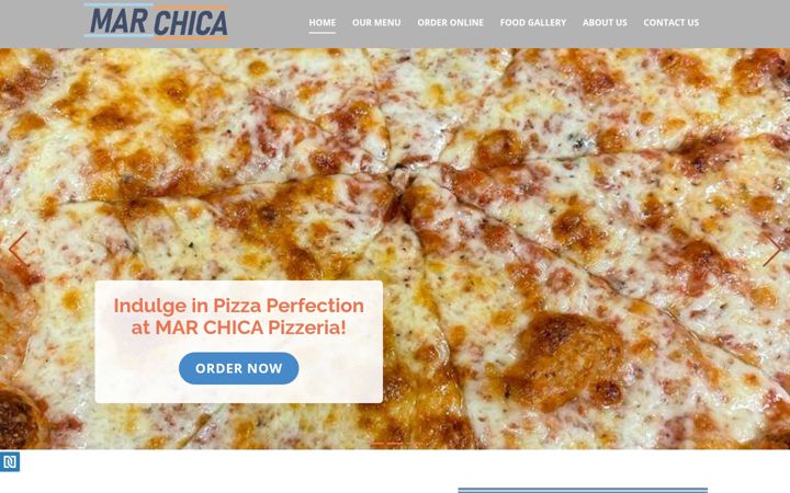 Screenshot of marchicapizzeria.com
