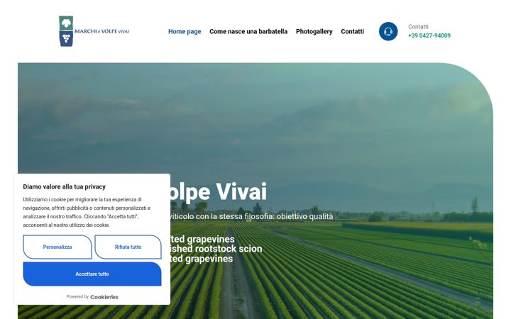 Screenshot of marchievolpevivai.com