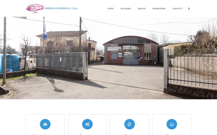 Screenshot of marchiluporini.it