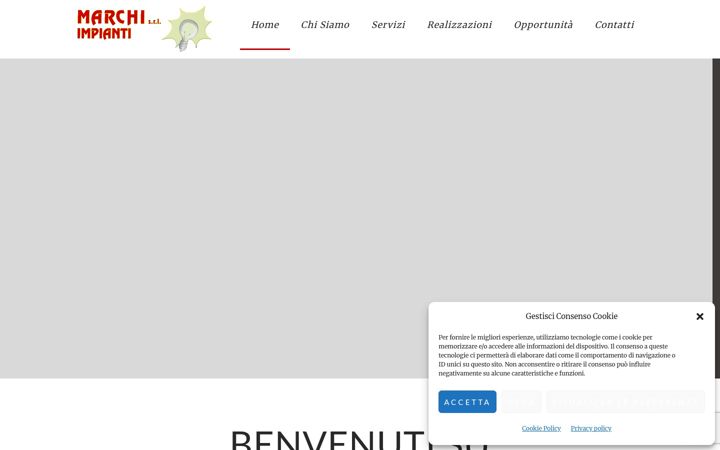 Screenshot of marchimpianticesena.it