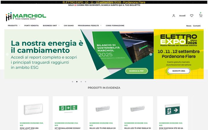 Screenshot of marchiol.com