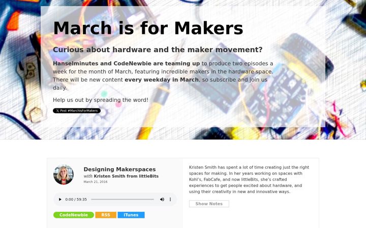 Screenshot of marchisformakers.com