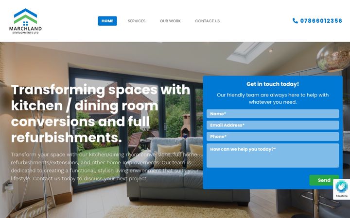 Screenshot of marchland.co.uk