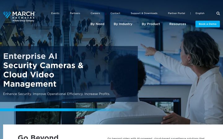 Skärmbild av marchnetworks.com