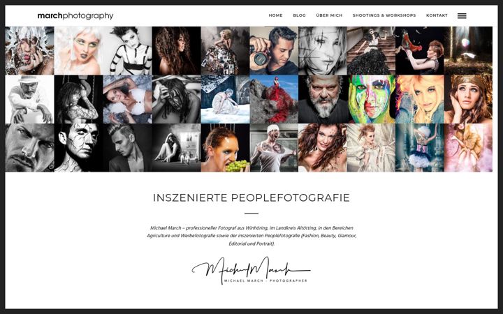 Screenshot of marchphotography.de