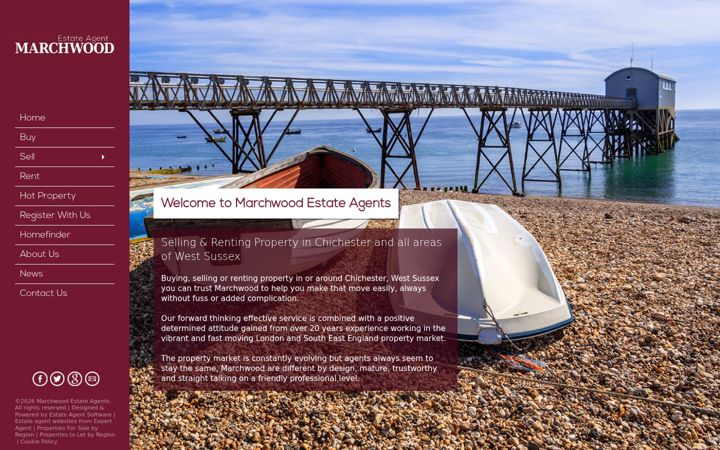 Screenshot of marchwood.uk.com