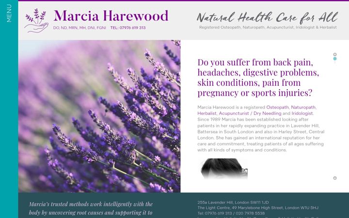 Screenshot of marcia-harewood.com