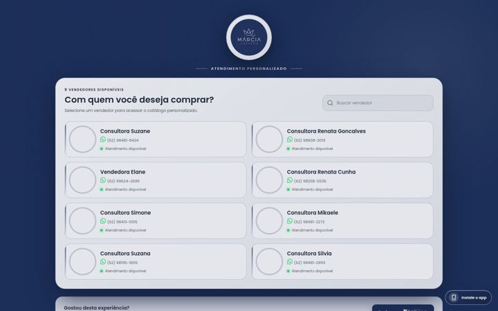 Screenshot of marciaazevedoloja1.com.br