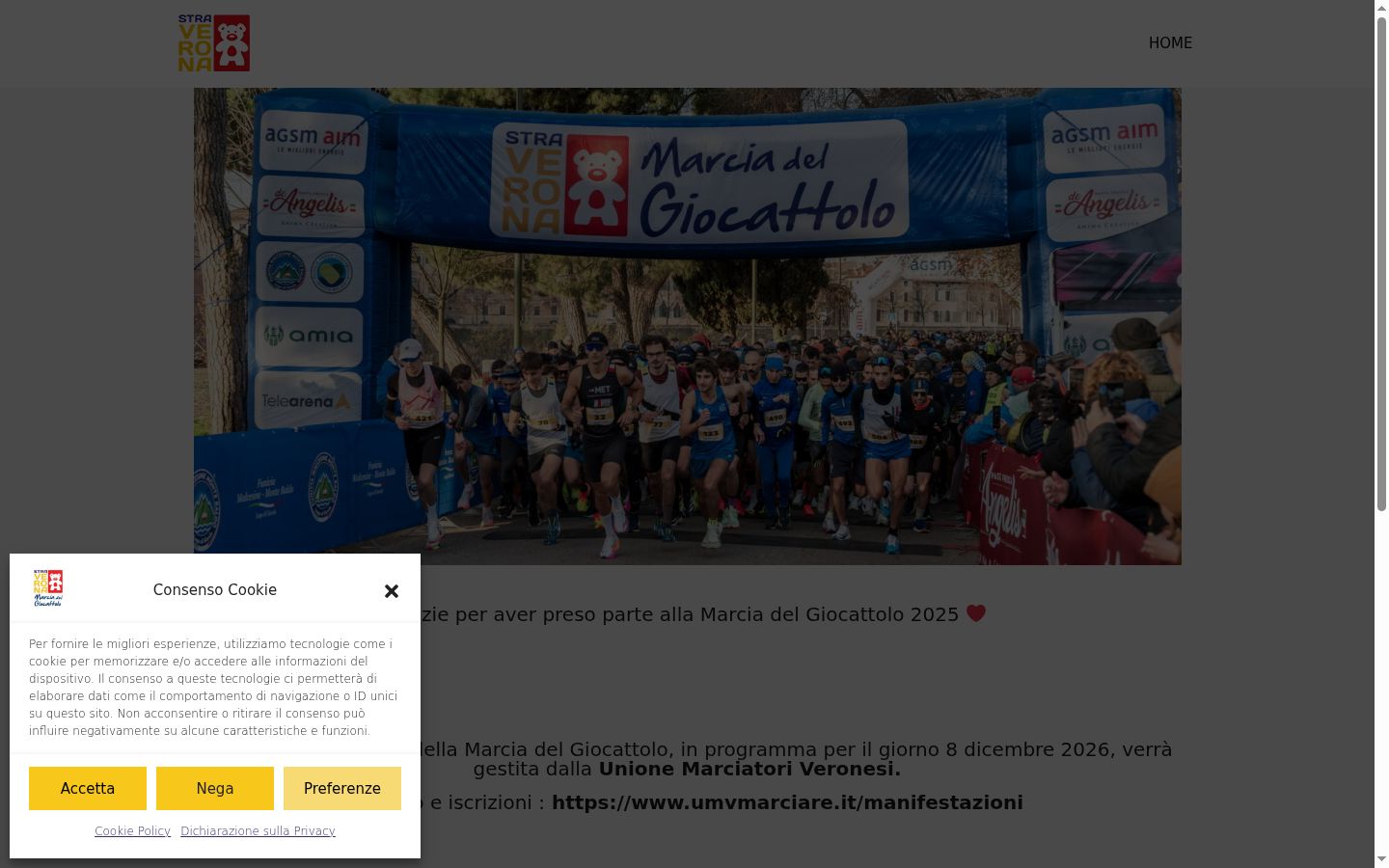 Captura de ecrã do banner de consentimento apresentado antes de qualquer interação