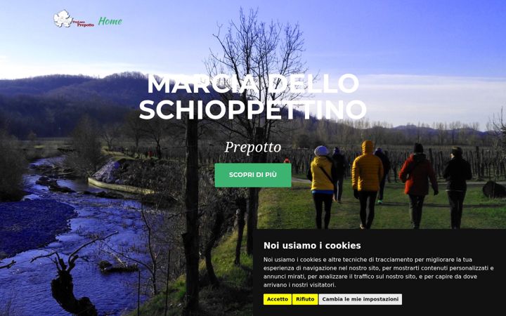 Screenshot of marciadelloschioppettino.com