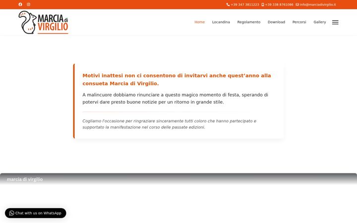 Screenshot of marciadivirgilio.it