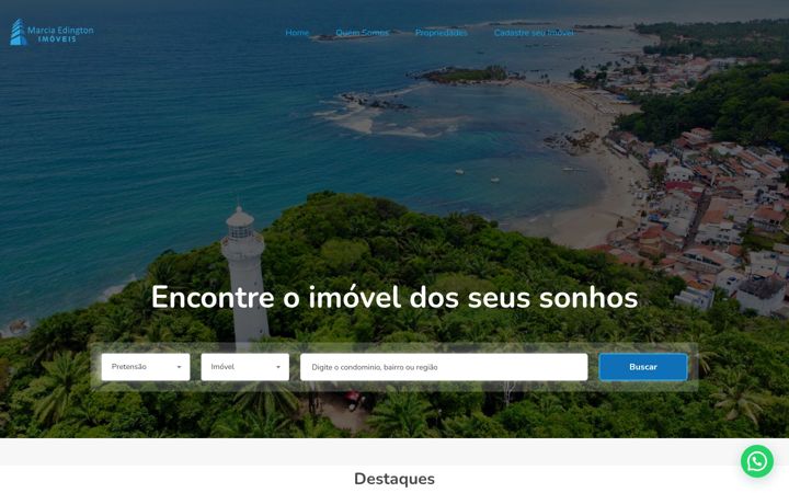 Screenshot of marciaedington.com.br
