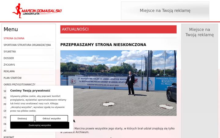 Screenshot of marcin-domagalski.pl
