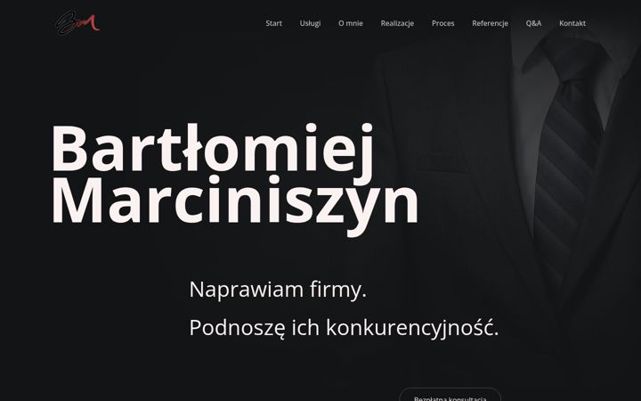 Screenshot of marciniszyn.pro