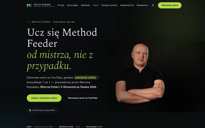 Screenshot of marcinkubalak.pl