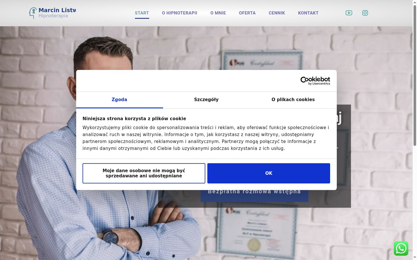 Snímka obrazovky banera súhlasu zobrazeného pred akoukoľvek interakciou