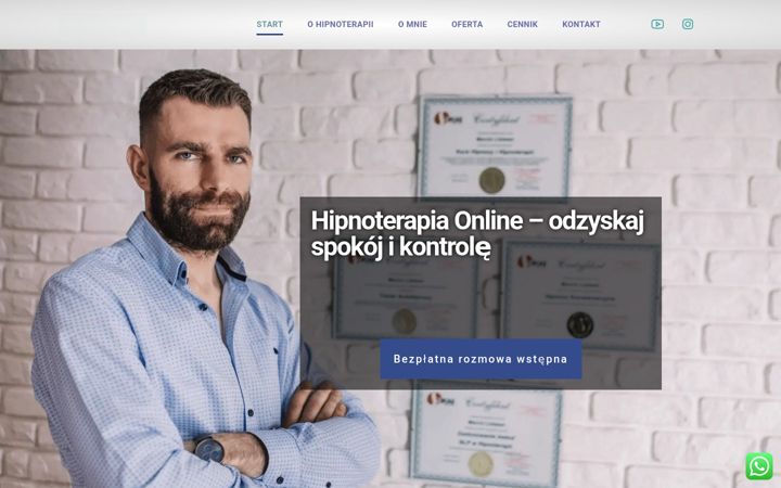 Screenshot of marcinlistwan.pl