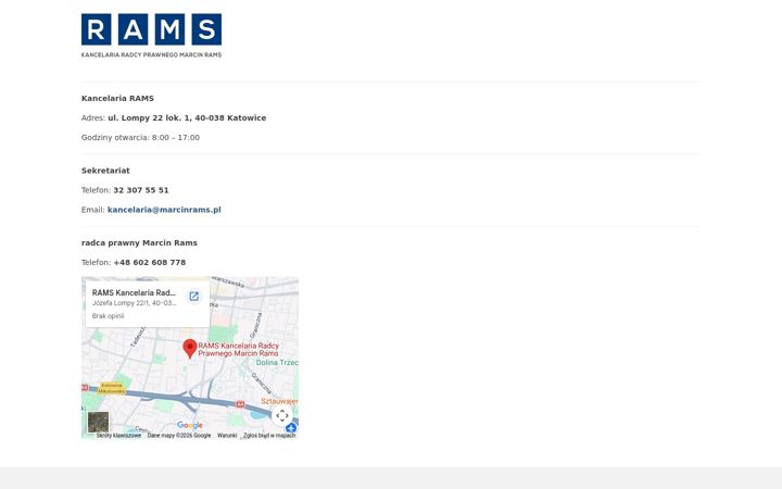 Screenshot of marcinrams.pl