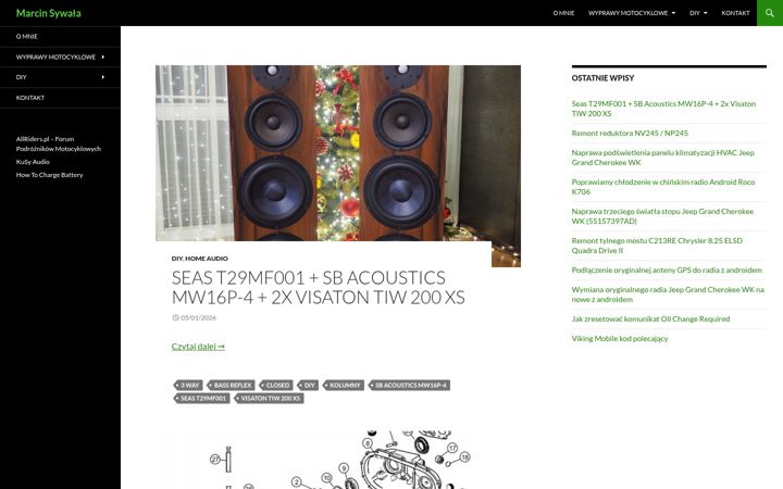 Screenshot of marcinsywala.pl