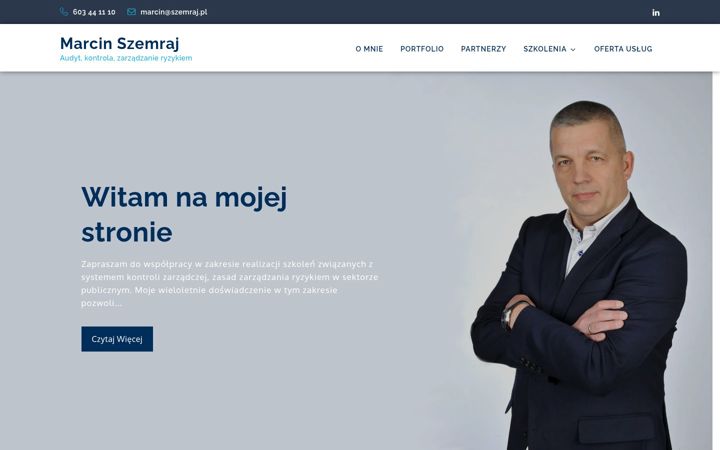 Screenshot of marcinszemraj.pl