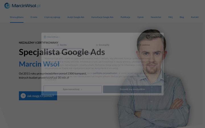 Screenshot of marcinwsol.pl