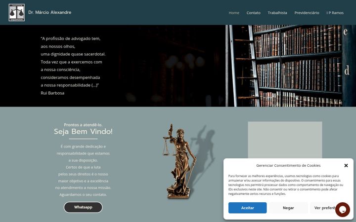 Screenshot of marcioalexandre.adv.br