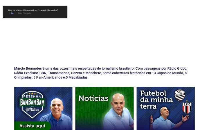 Screenshot of marciobernardes.com.br