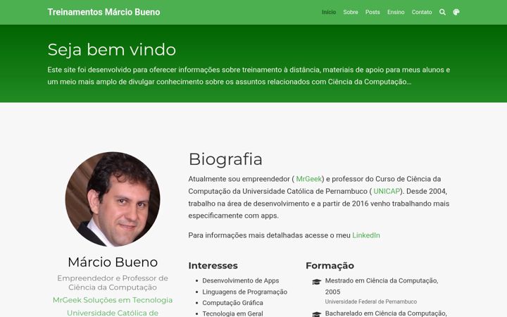 Screenshot of marciobueno.com