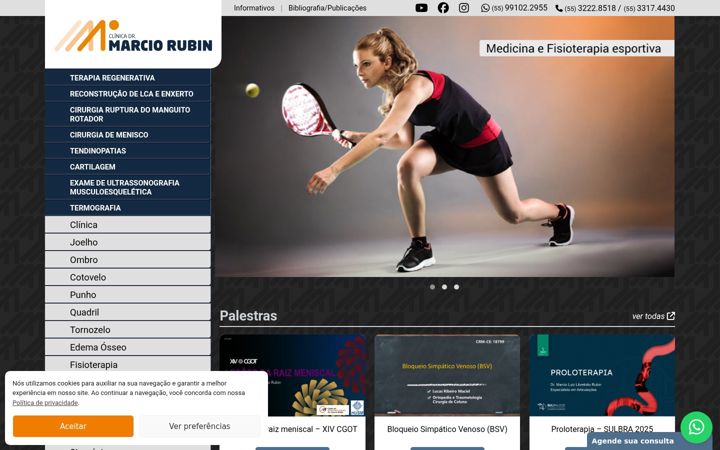 Screenshot of marciorubin.com.br