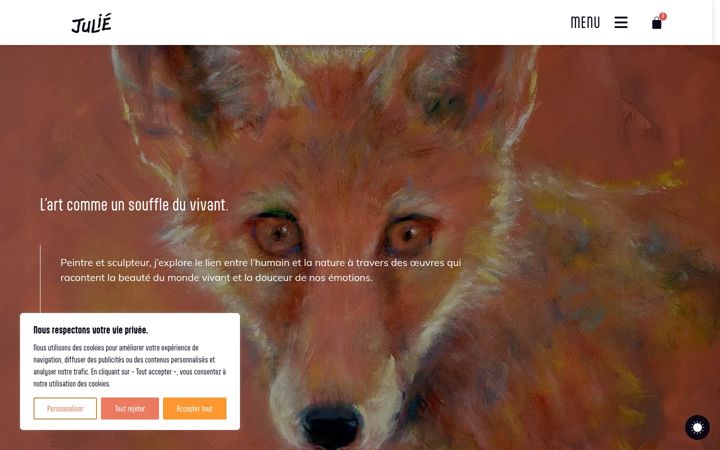 Screenshot of marcjulie.fr