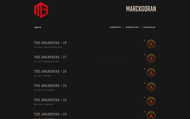 Screenshot of marckgoran.com