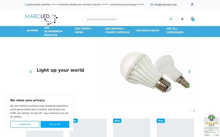 Screenshot of marcled.com