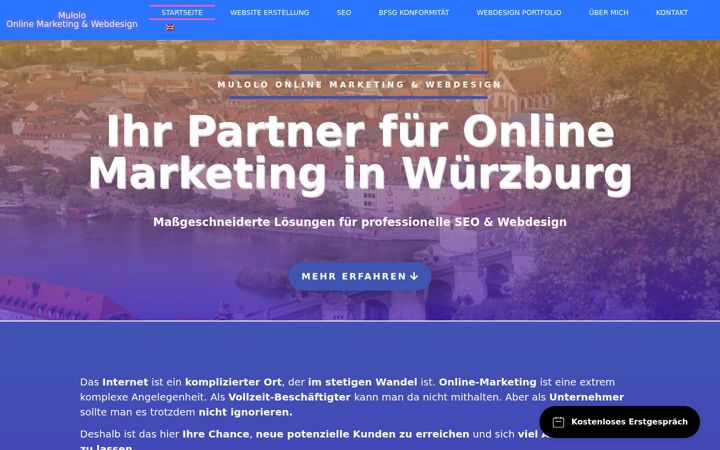 Screenshot of marcmulolo.de