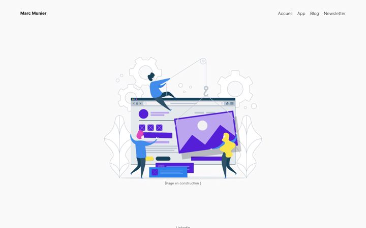 Screenshot of marcmunier.com