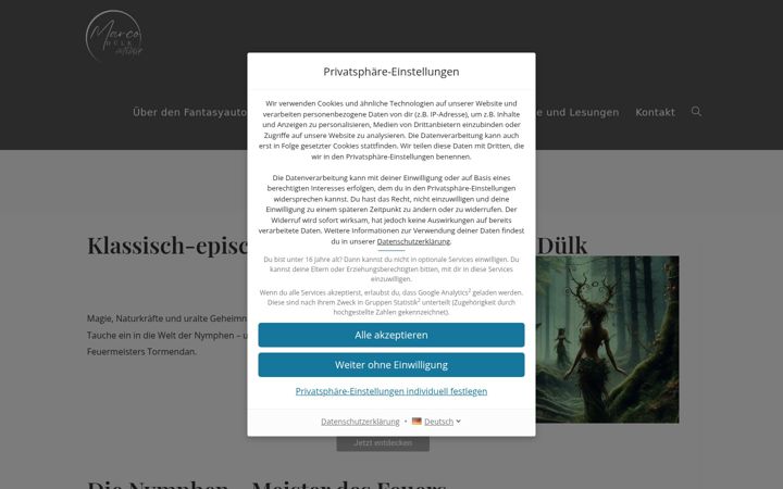 Screenshot of marco-duelk-author.com