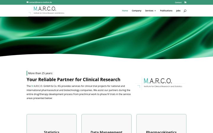Screenshot of marco-institut.de