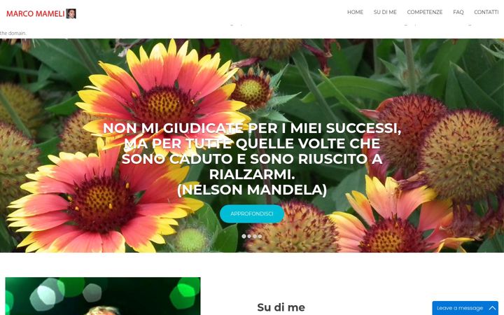 Screenshot of marco-mameli.it