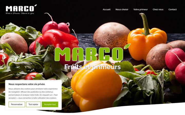 Screenshot of marco-primeur.com