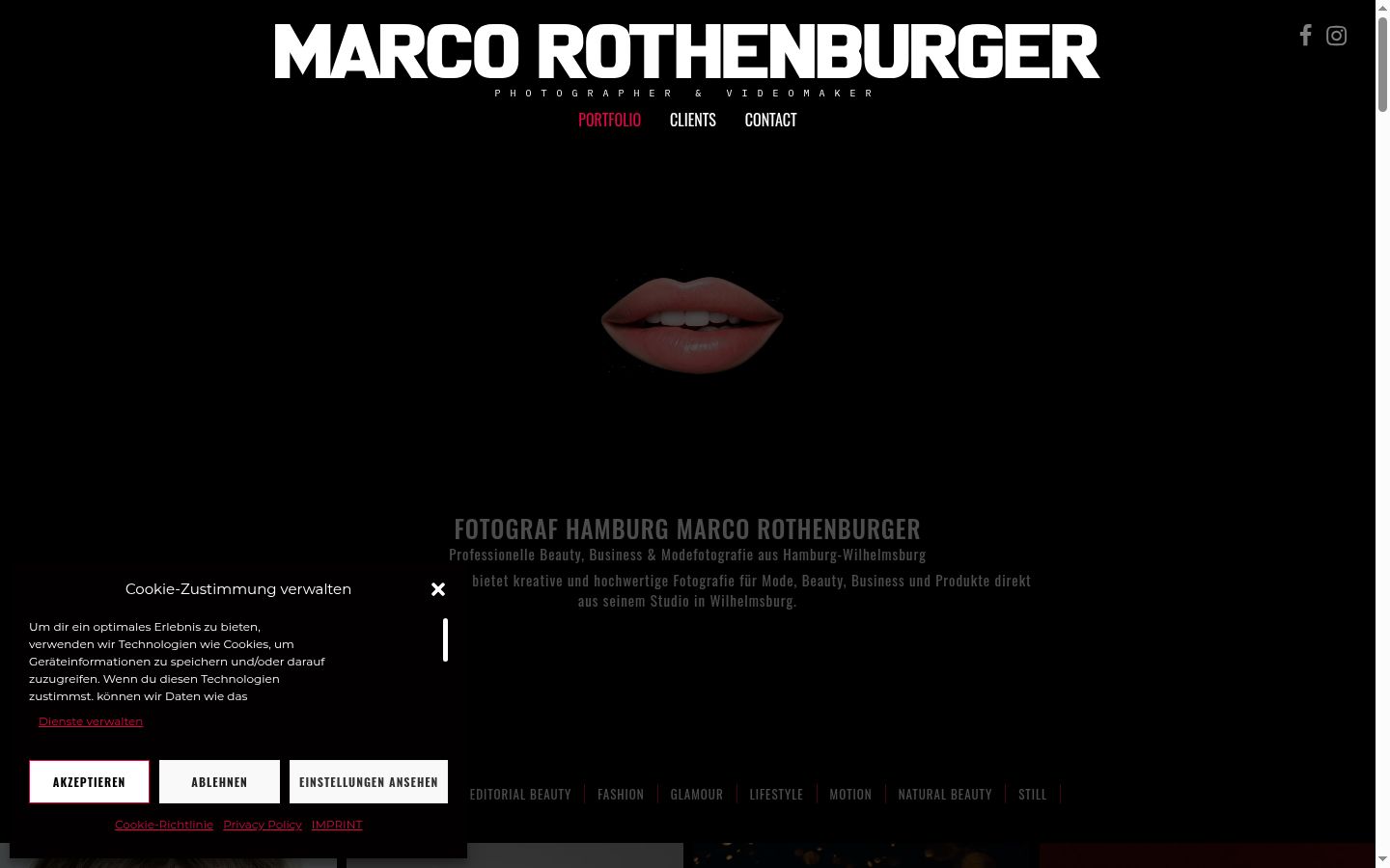 Screenshot tal-banner tal-kunsens muri qabel kwalunkwe interazzjoni