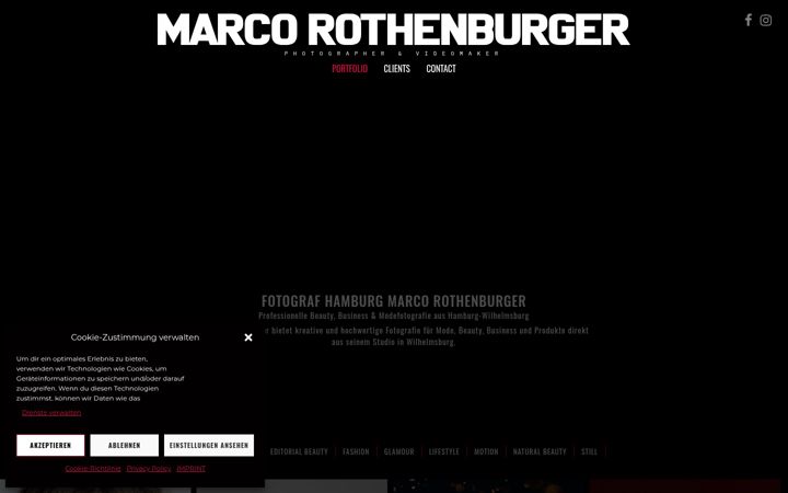 Screenshot of marco-rothenburger.de