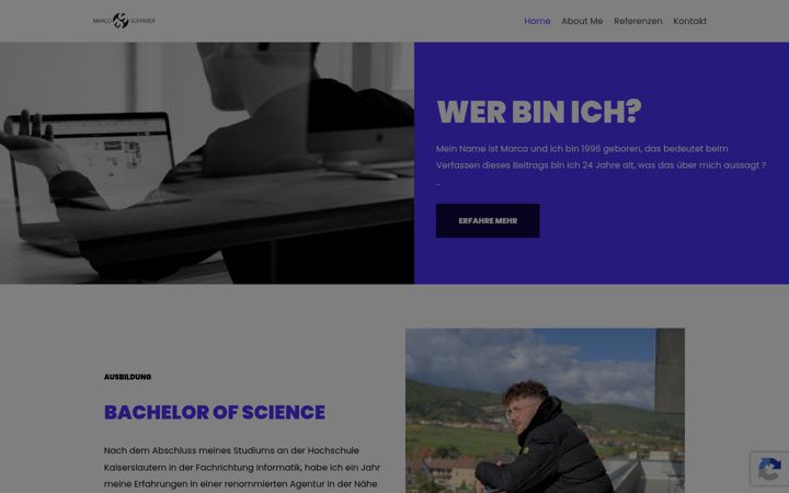 Screenshot of marco-schirmer.de