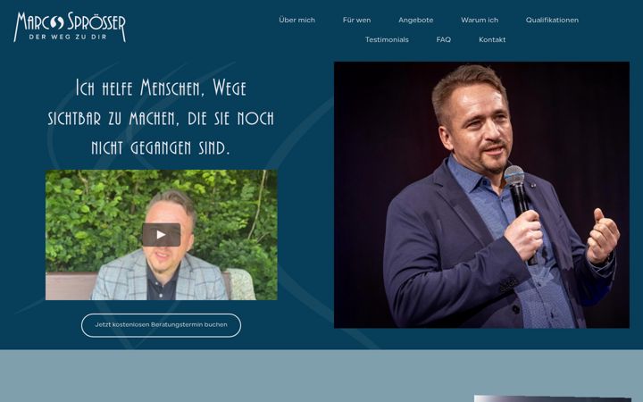 Screenshot of marco-sproesser.de