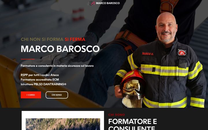 Screenshot van marcobarosco.it