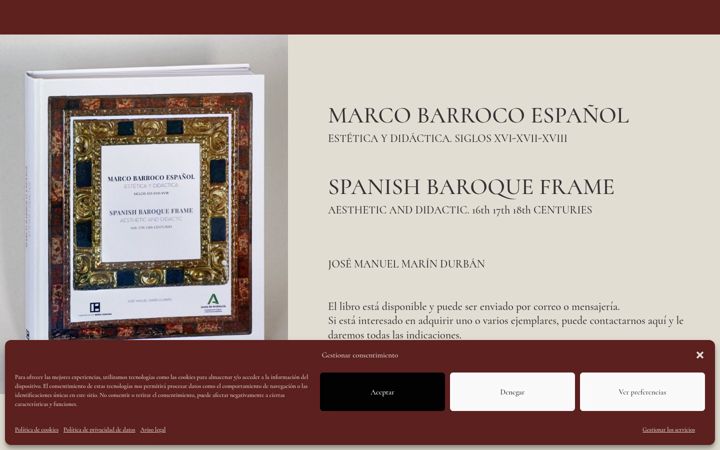 Screenshot of marcobarroco.com