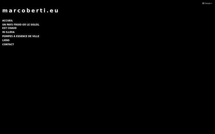 Screenshot of marcoberti.eu