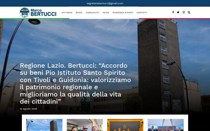 Screenshot of marcobertucci.com