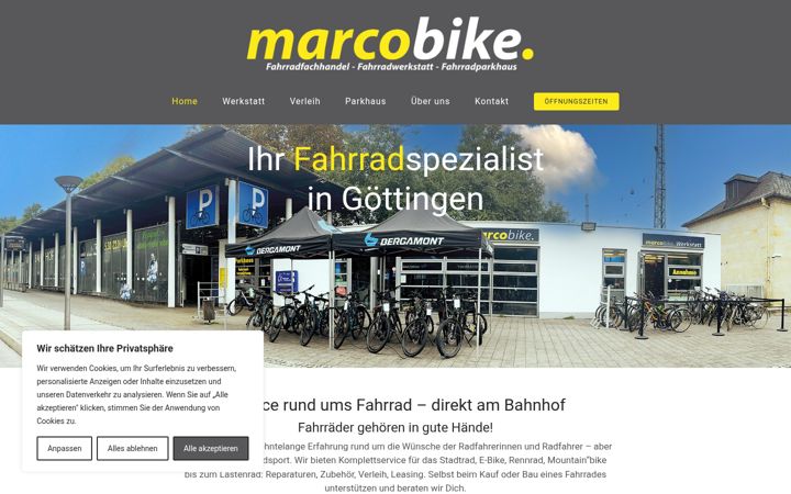 Screenshot of marcobike.de